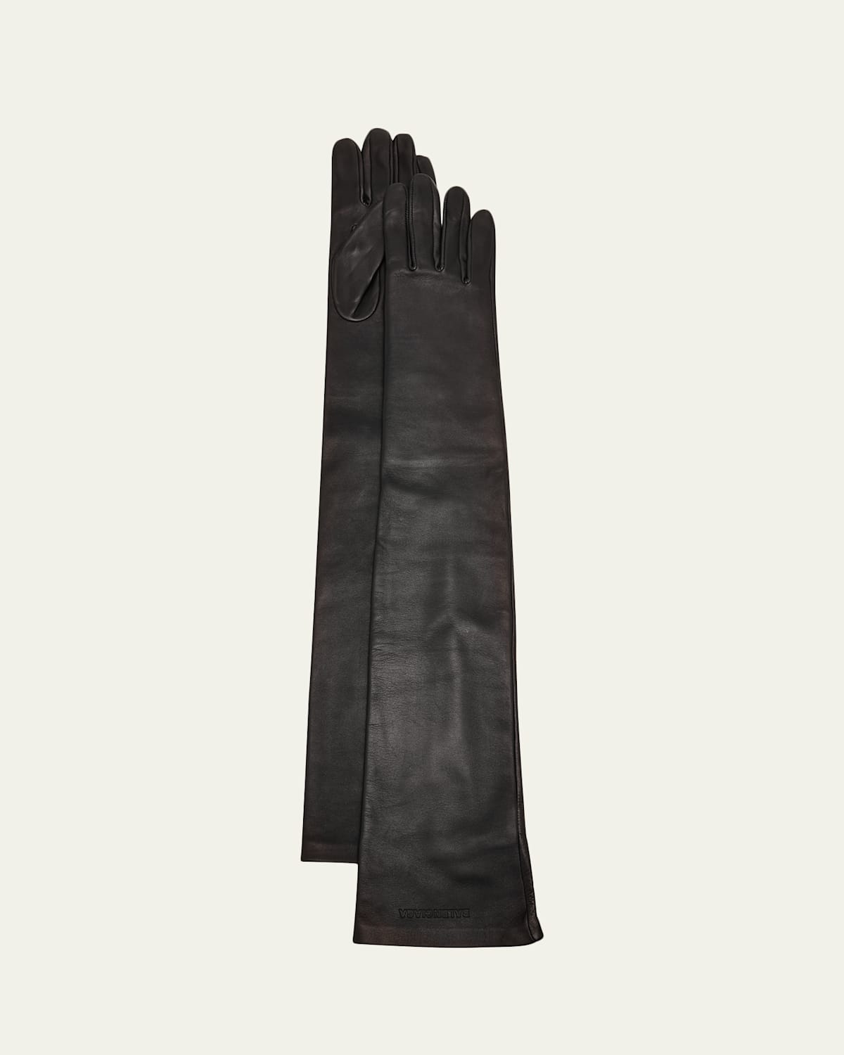 Balenciaga Long Lambskin Leather Gloves | Thumbnail 2