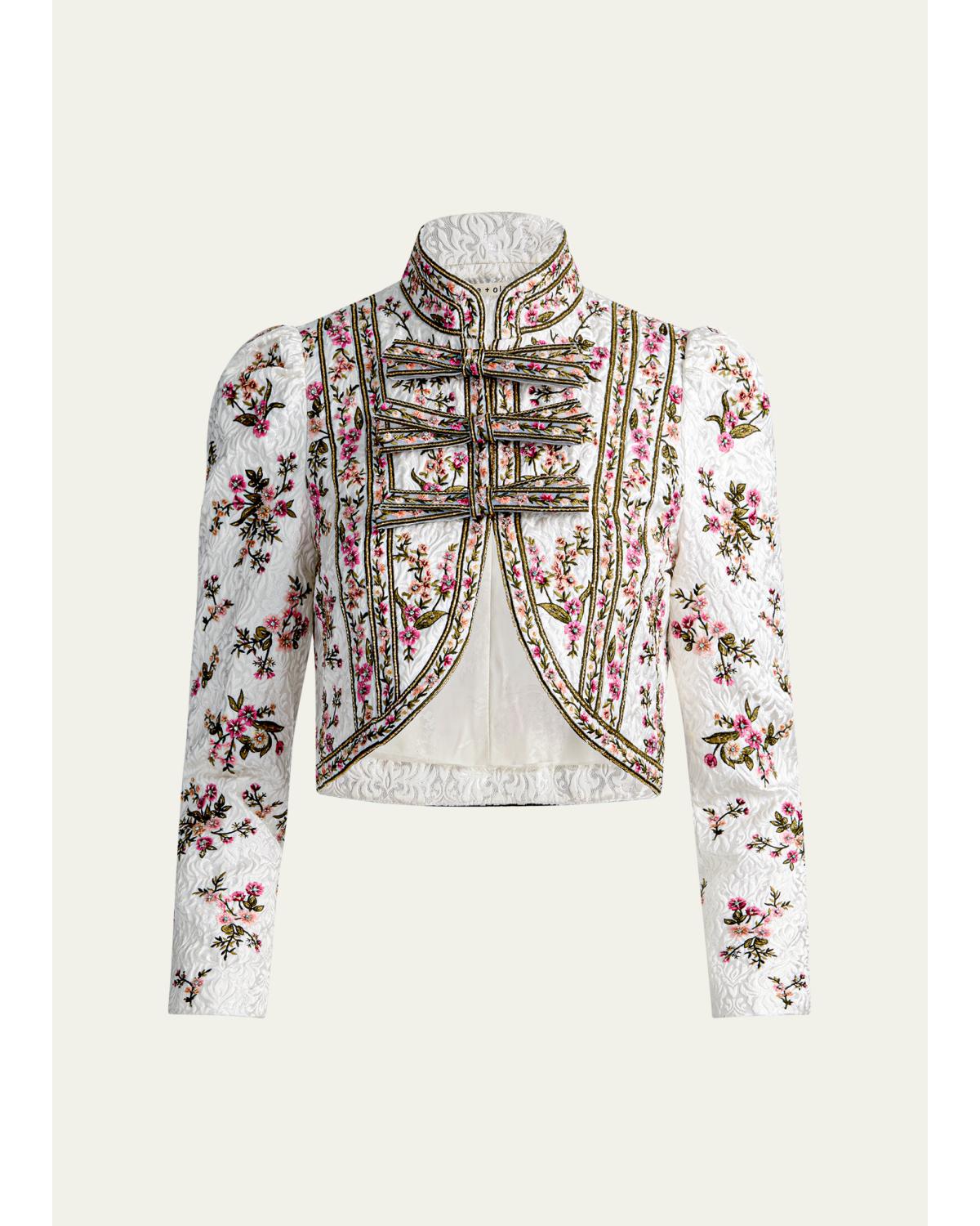 Ilaria Embroidered Cropped Jacket