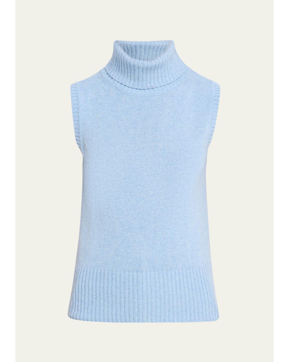 Mazzy Brushed Cashmere Sleeveless Sweater