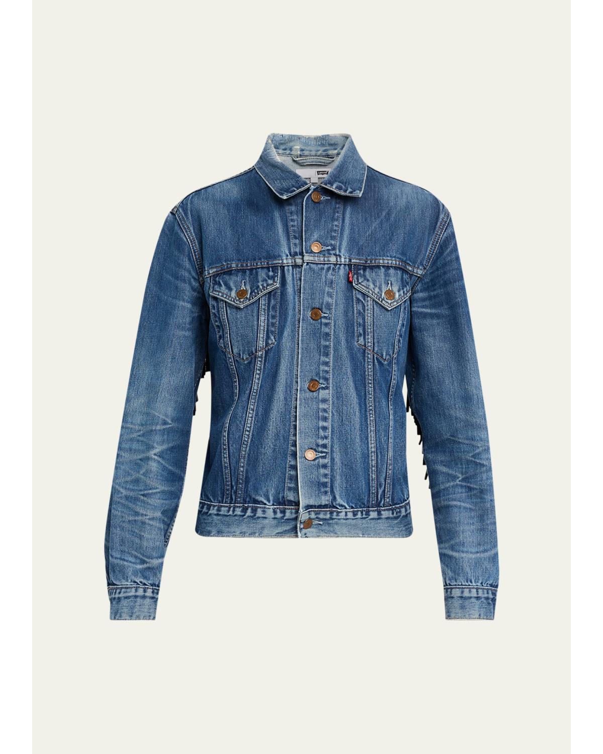 Levi'S Denim Fringe Trucker Jacket