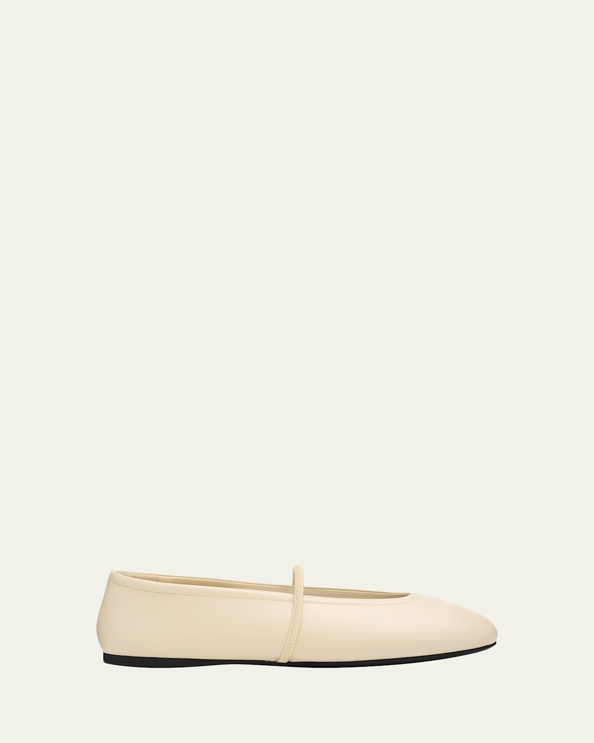 Miu Miu Logo Leather Ballerina Flats In Multi