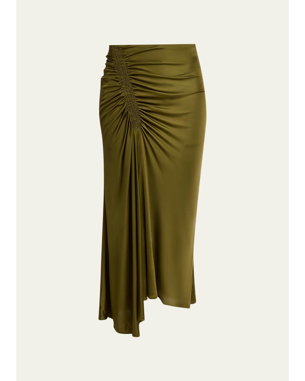 Naia Ruched Midi Skirt