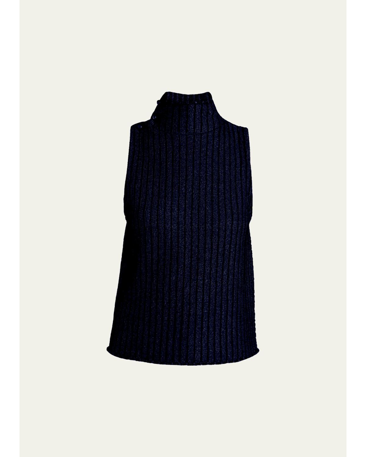 Sleeveless Turtleneck Sweater