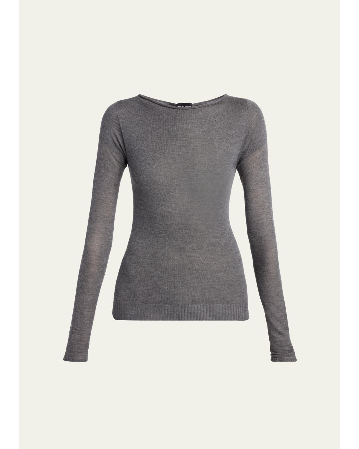 Cashmere Semi-Sheer Sweater