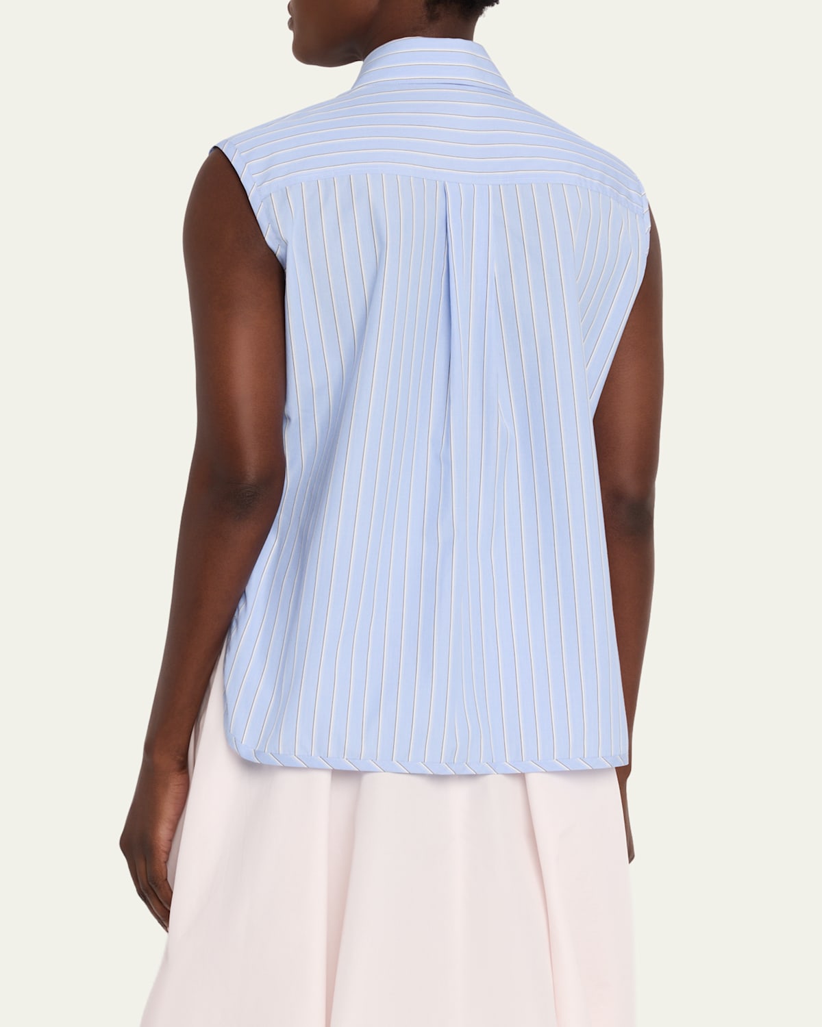 X Paula'S Ibiza Striped Cotton-Blend Sleeveless Top