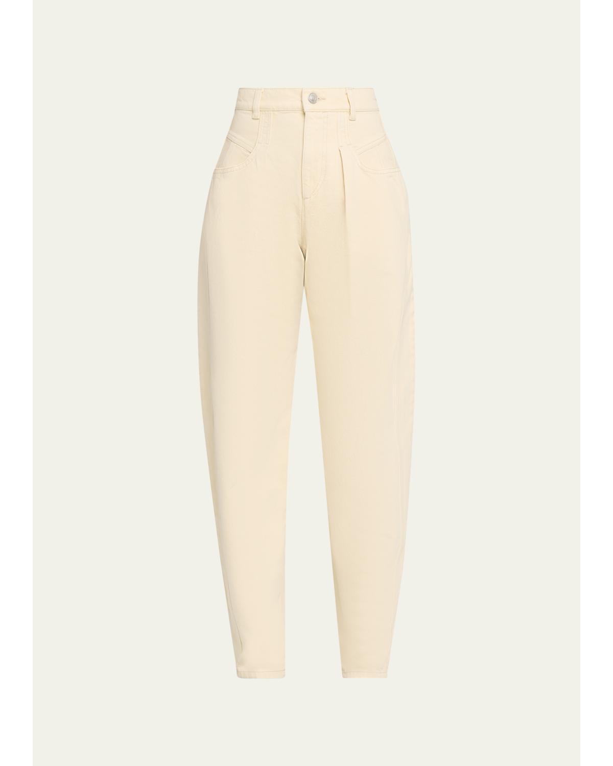 Lisha Straight Mid-Rise Jeans