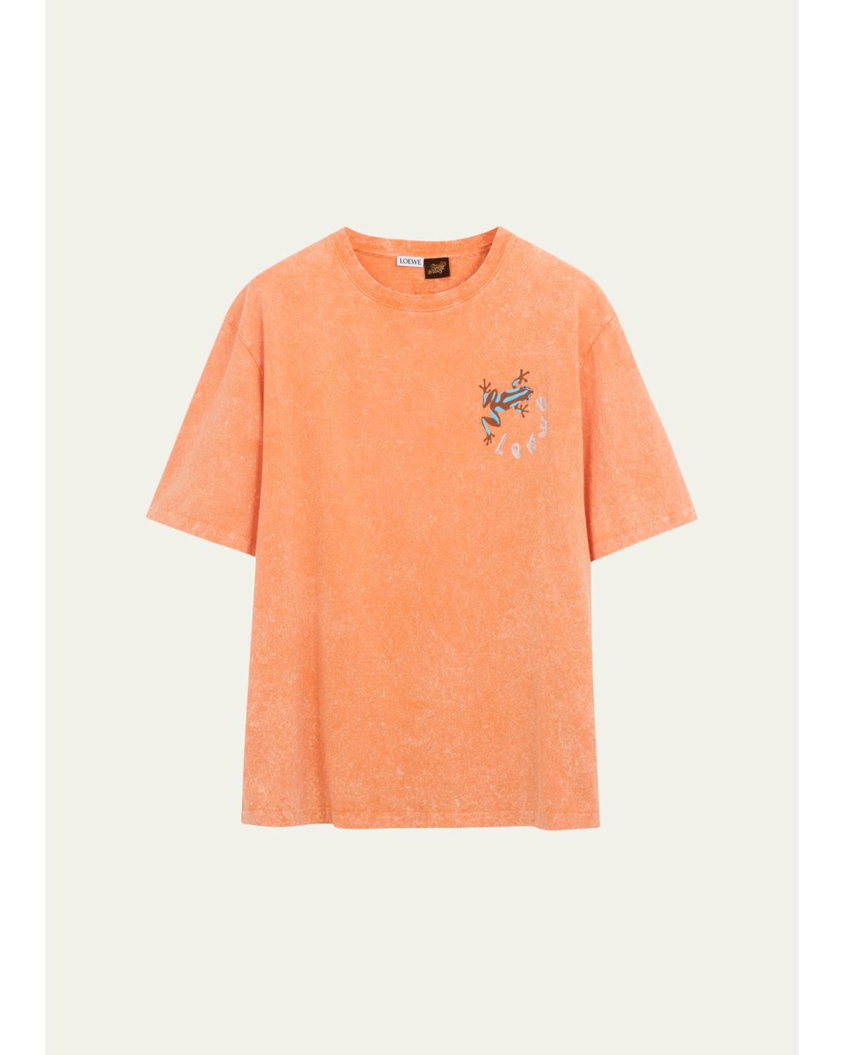 X Paula'S Ibiza Men'S Embroidered Frog T-Shirt