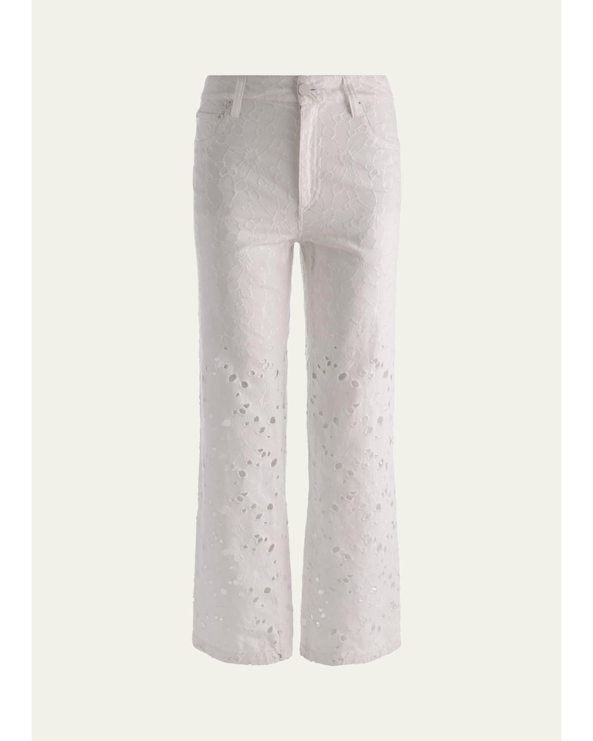 Chic Laser-cut Jean - Off White