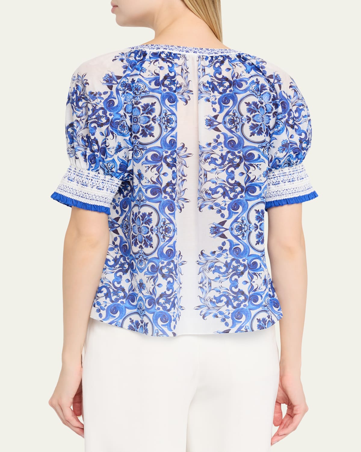 Thalia Puff-Sleeve Blouse