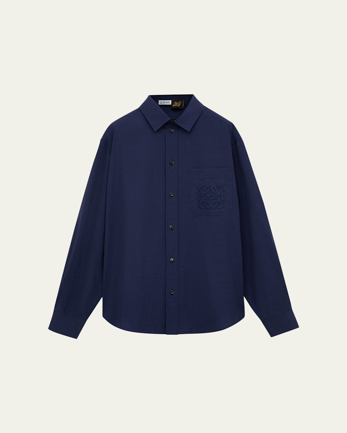 X Paula'S Ibiza Men'S Long-Sleeve Anagram Pocket Shirt
