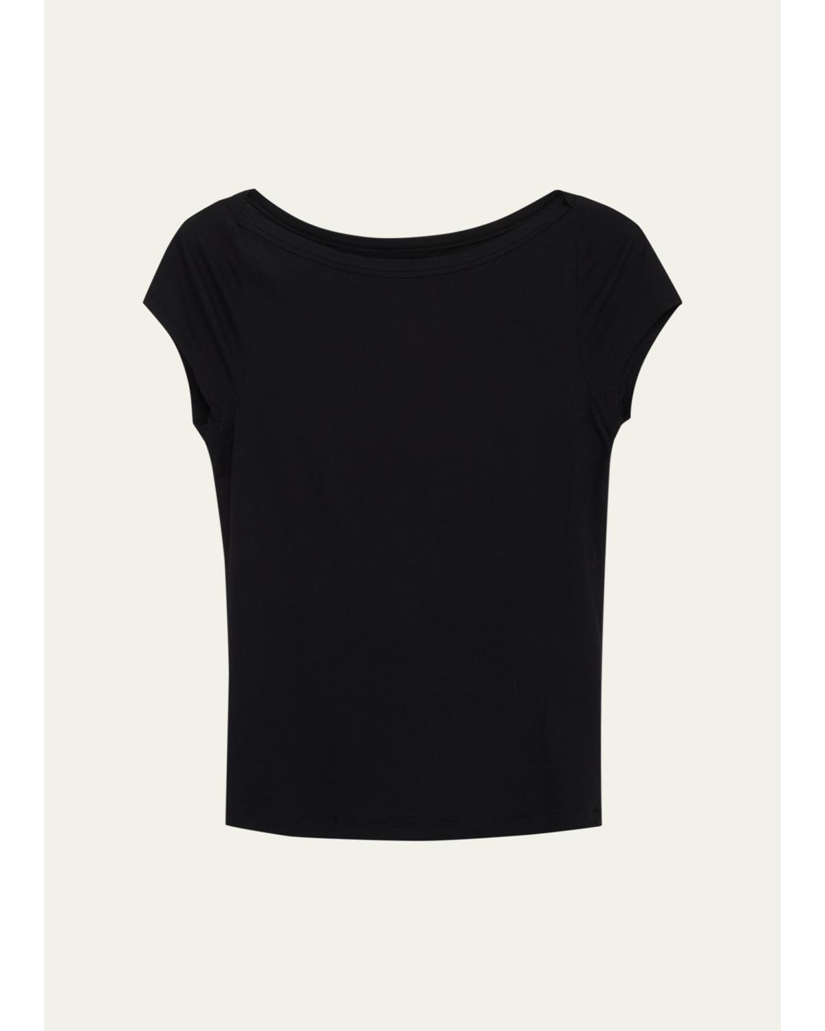 Soft Touch Bateau-Neck Top