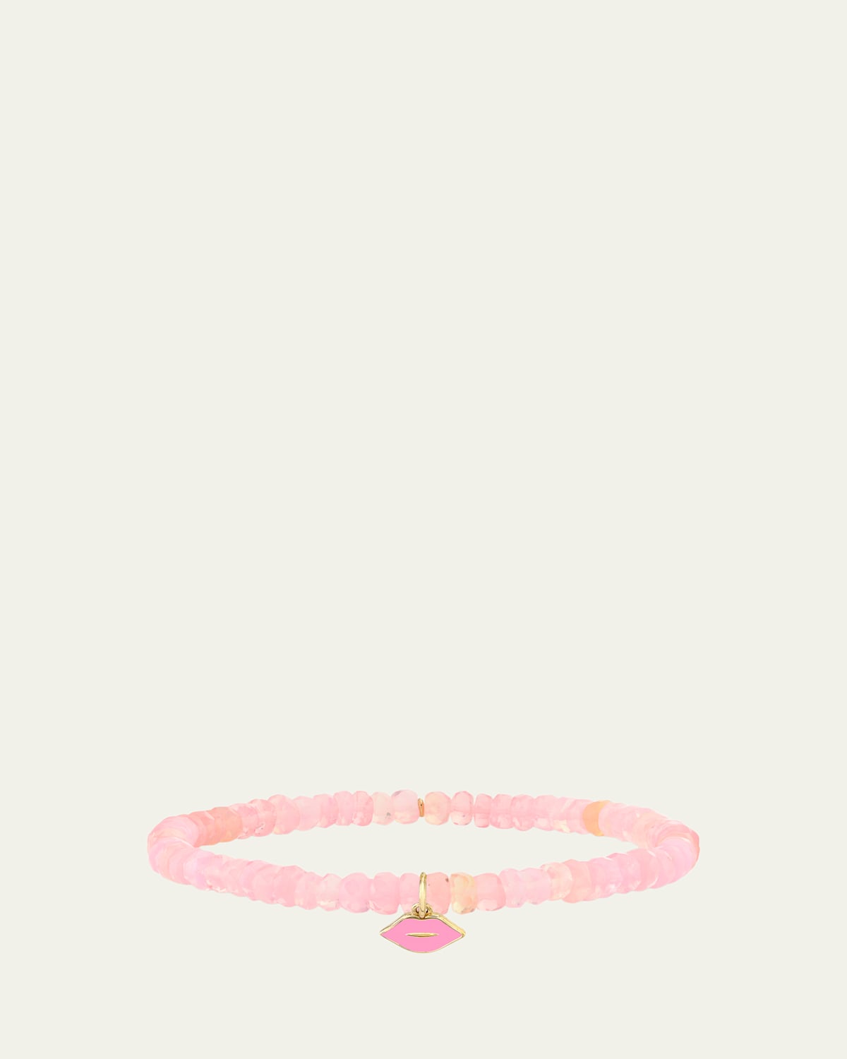 Sydney Evan 14K Pink Lips on Ethiopian Opal Bracelet | Thumbnail 4