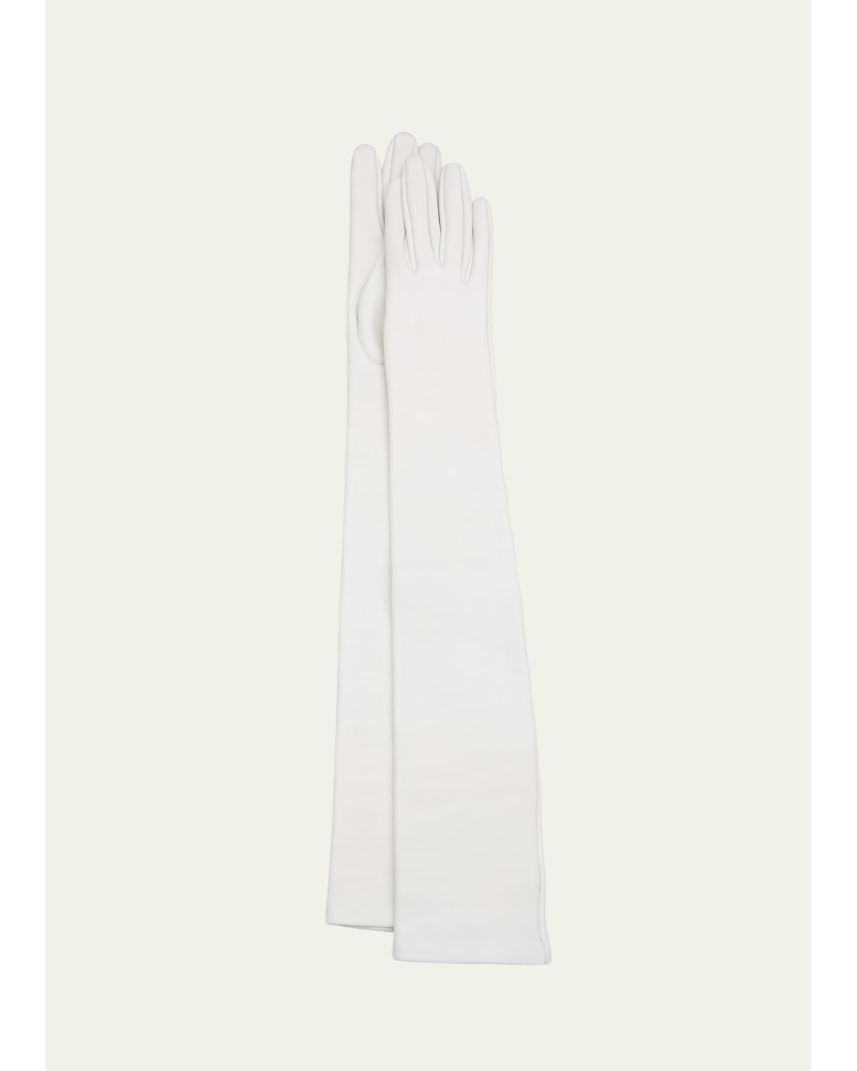 Long Leather Gloves