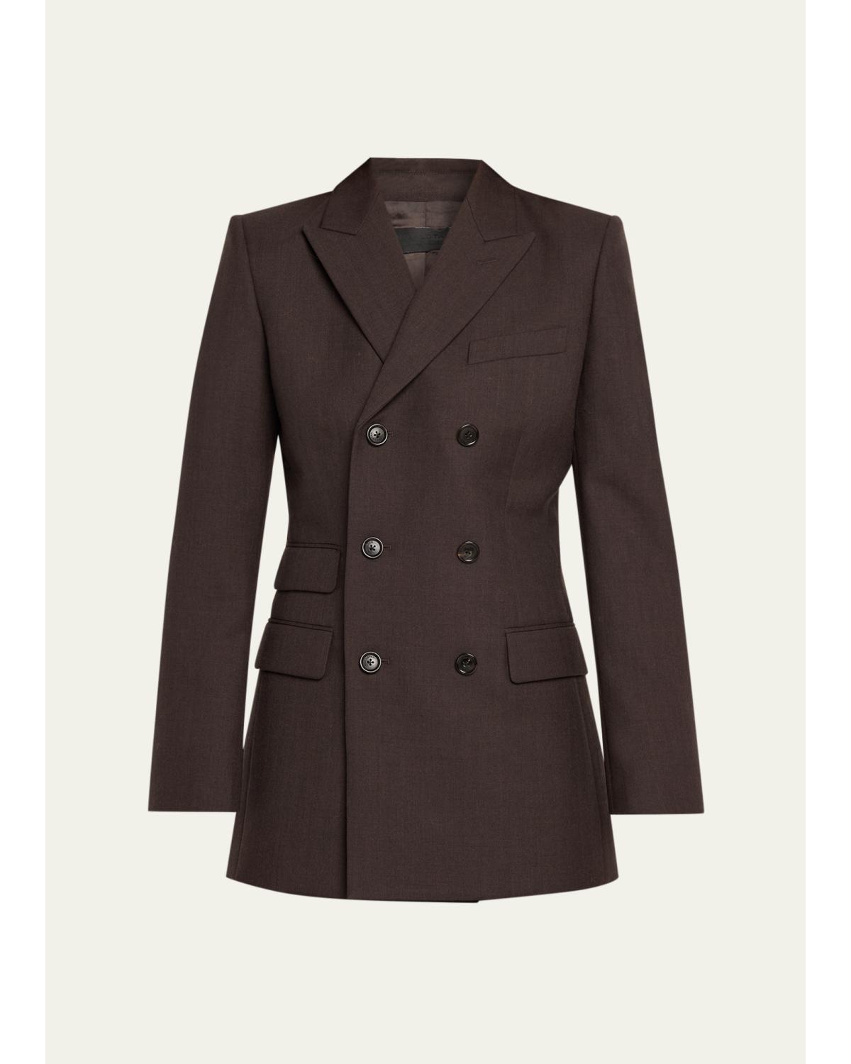 Noah Virgin Wool Double-Breasted Jacket