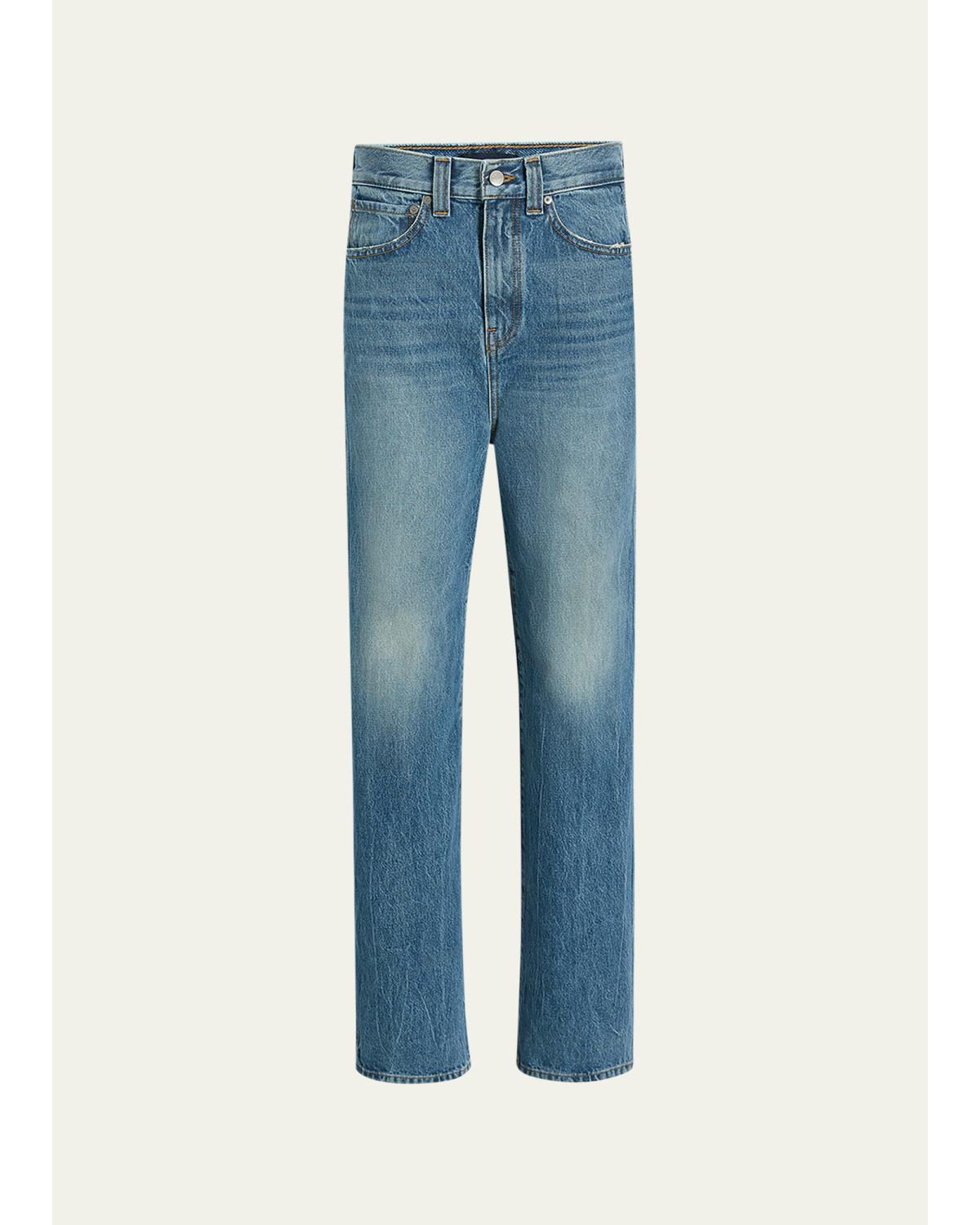 Bonnie Low-Rise Straight-Leg Jeans