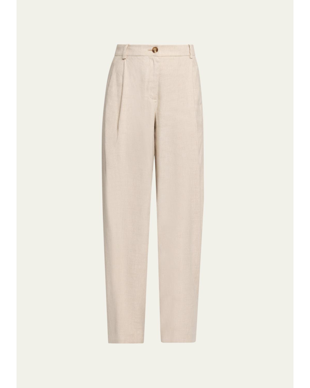 Elowen Pleated Pants with Ankle Ties