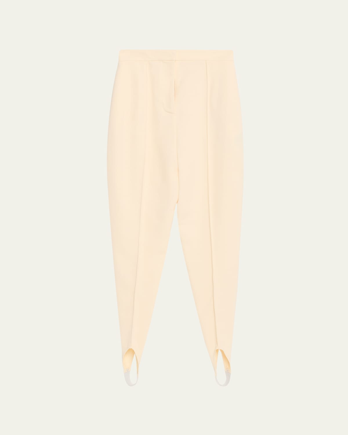 Stella Mccartney High-rise Jersey Stirrup Leggings In White