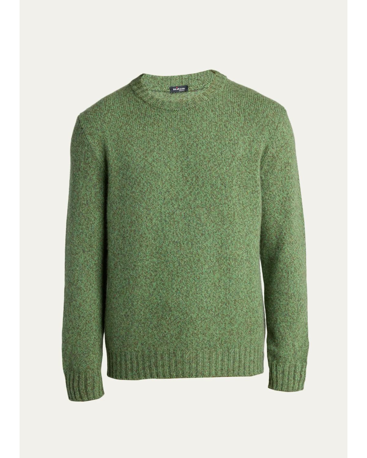 Men'S Cashmere Mouline Crewneck Sweater