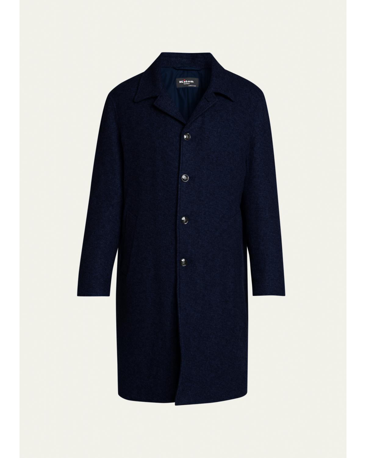 Men'S Cashmere Long Car Coat