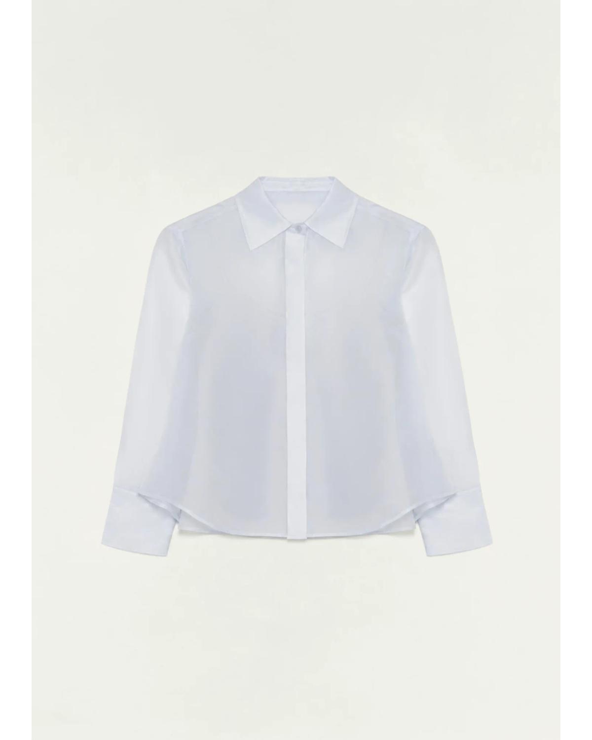 Loen Long-Sleeve Organza Shirt