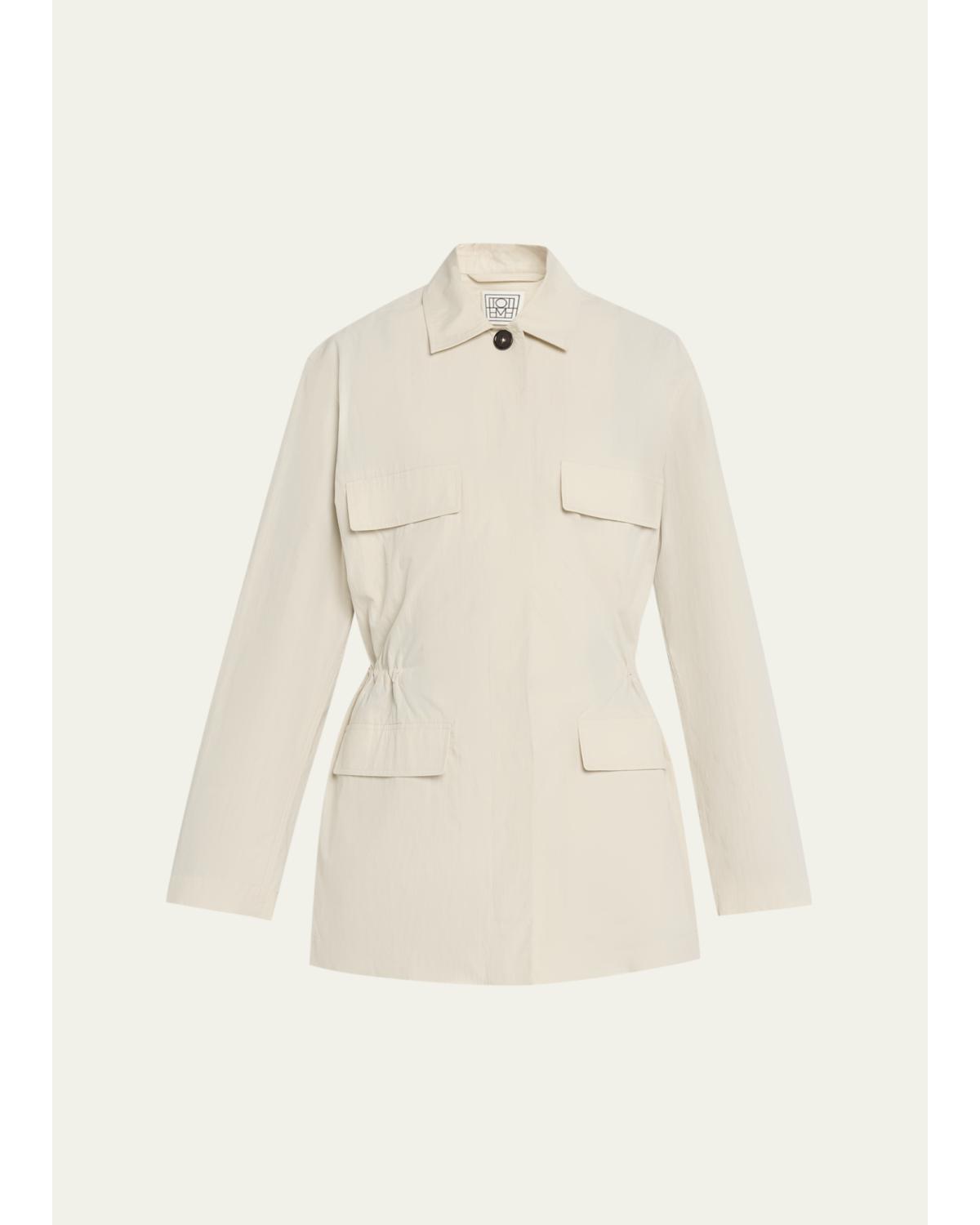 Collared Drawstring Jacket