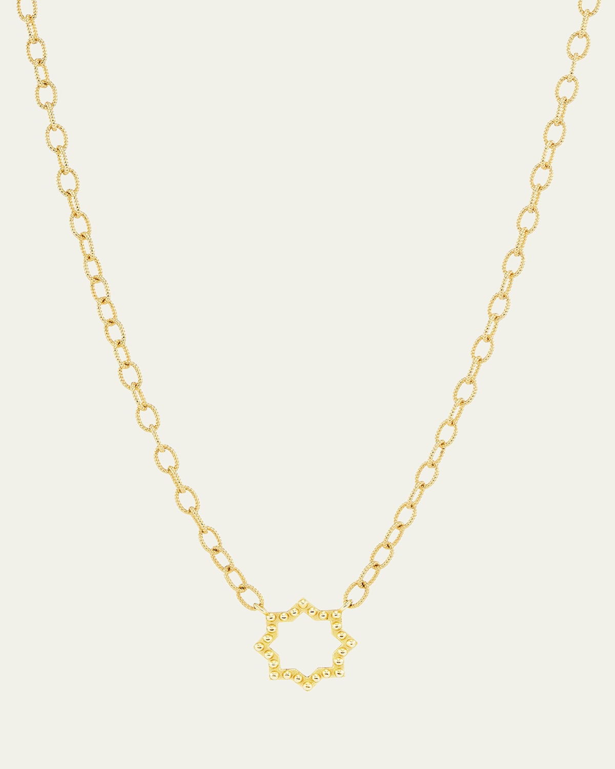 Orly Marcel Textured Oval Link Necklace, 3mm | Thumbnail 4