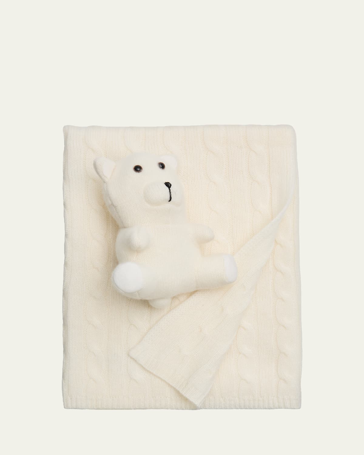Sofia Cashmere Angel Cashmere Baby Blanket & Teddy Bear Set | Thumbnail 1