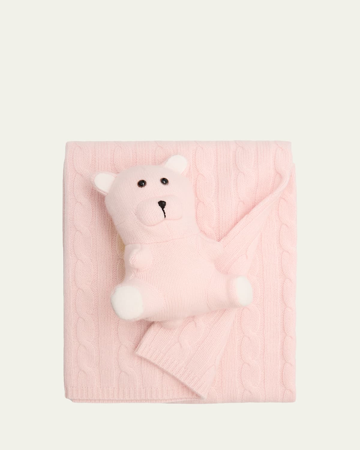 Sofia Cashmere Angel Cashmere Baby Blanket & Teddy Bear Set | Thumbnail 2