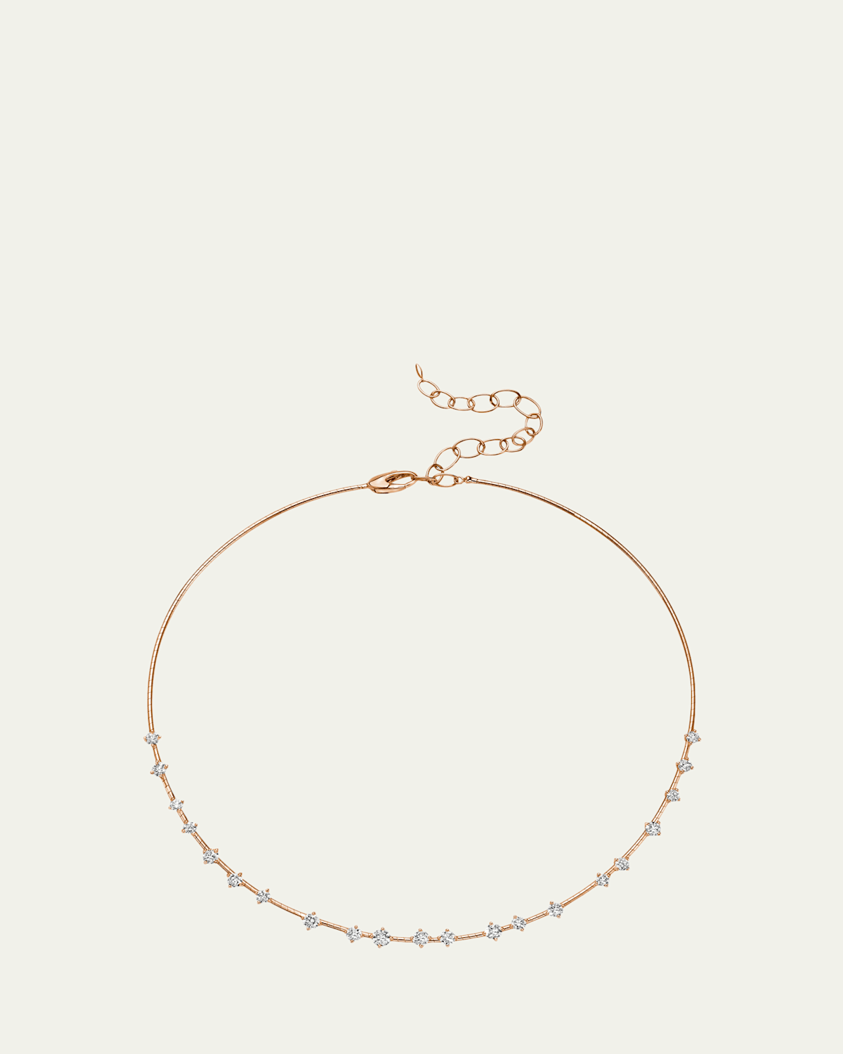 Mattia Cielo 18K Rose Gold Diamond Flex Collar | Thumbnail 4