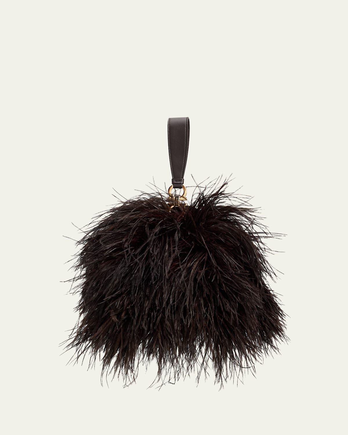 Feather Evening Clutch Bag