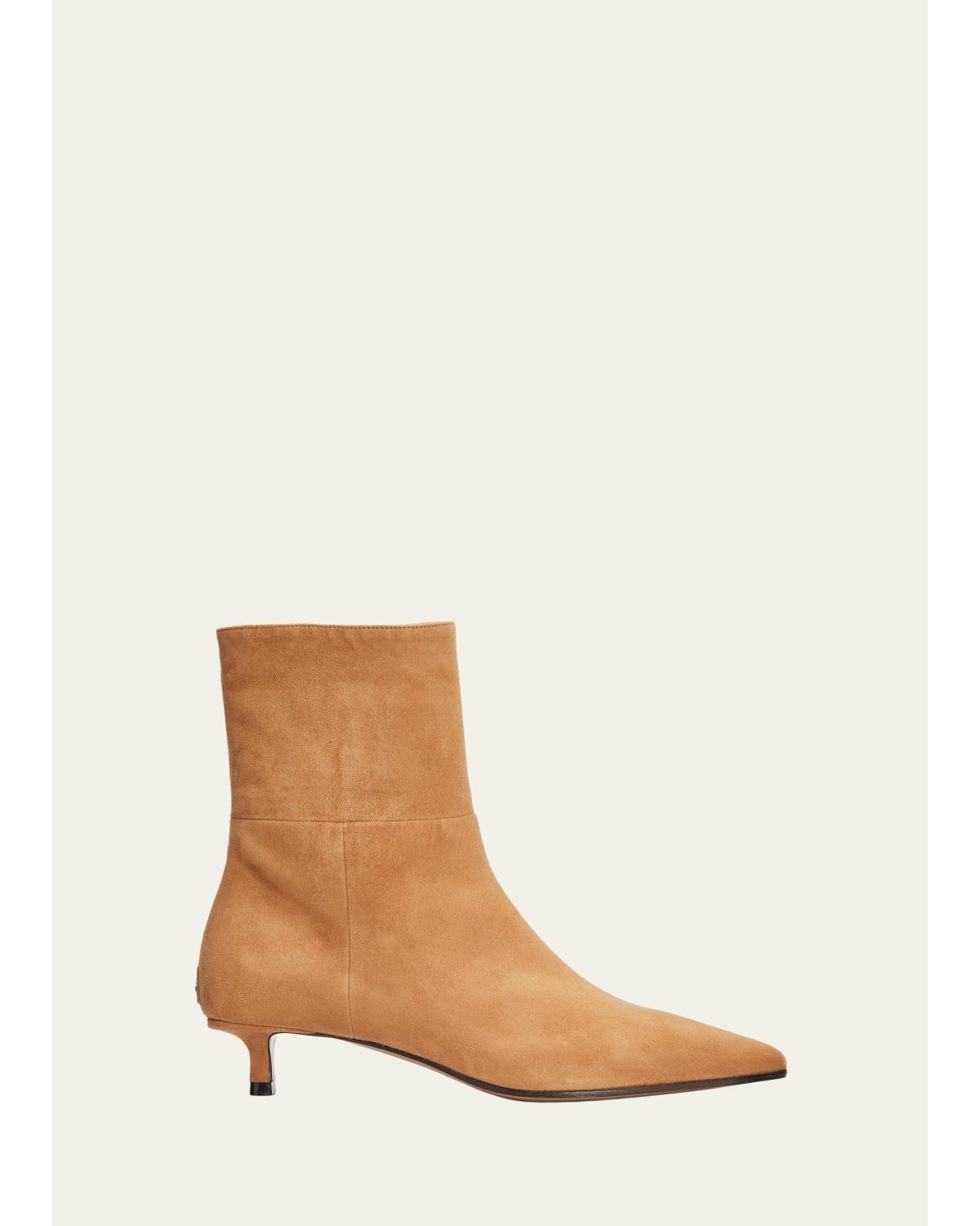 35mm Lory Suede Ankle Boots