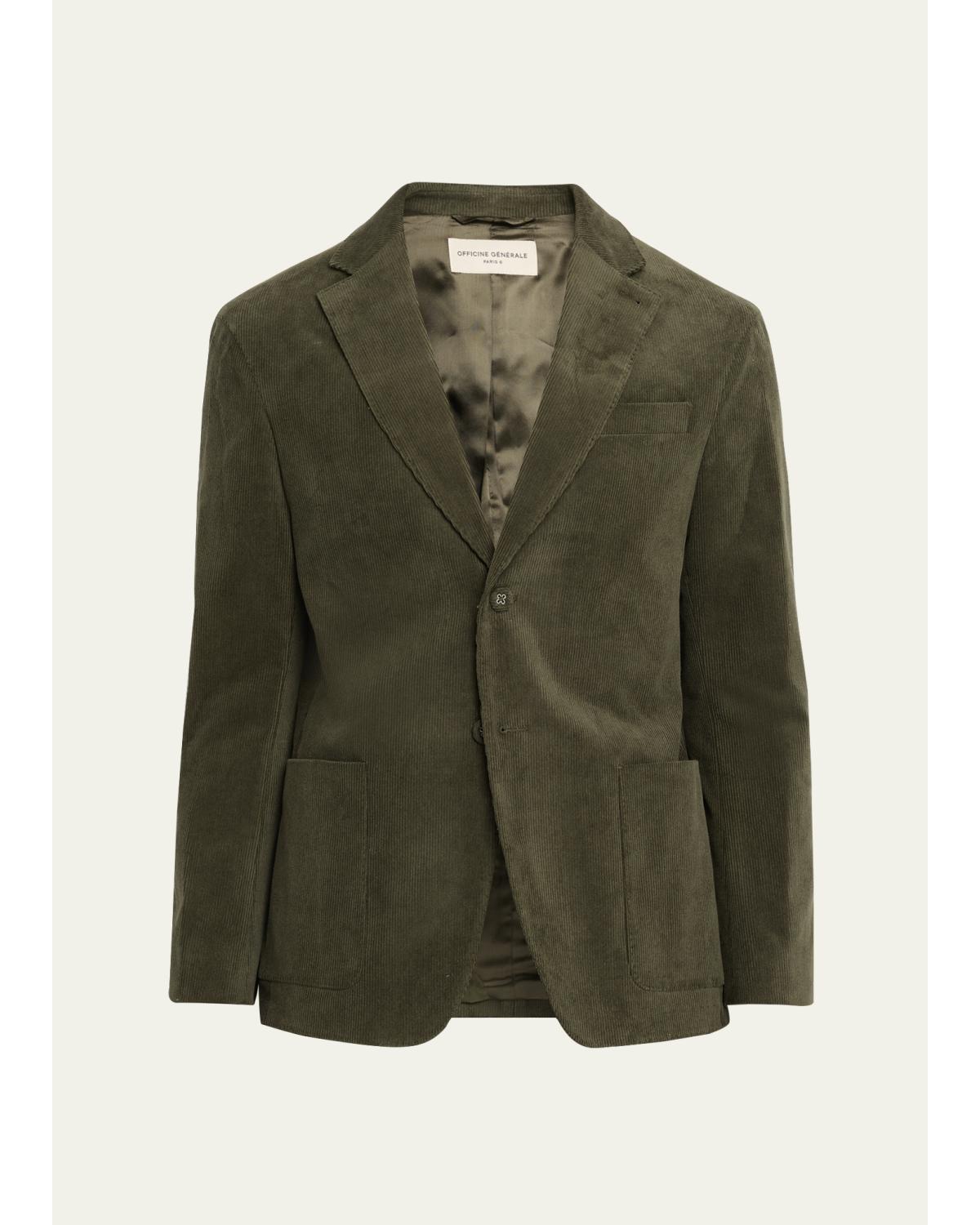Men'S Michel Corduroy Single-Breasted Sport Coat