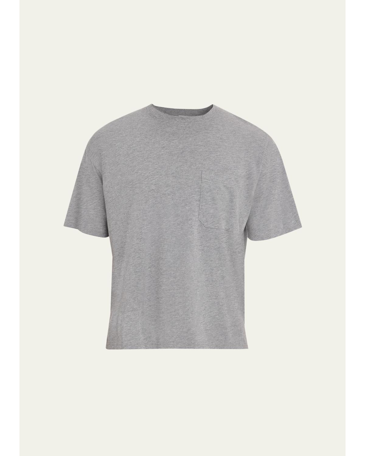 Men'S Jersey Relaxed-Fit Crewneck Pocket T-Shirt