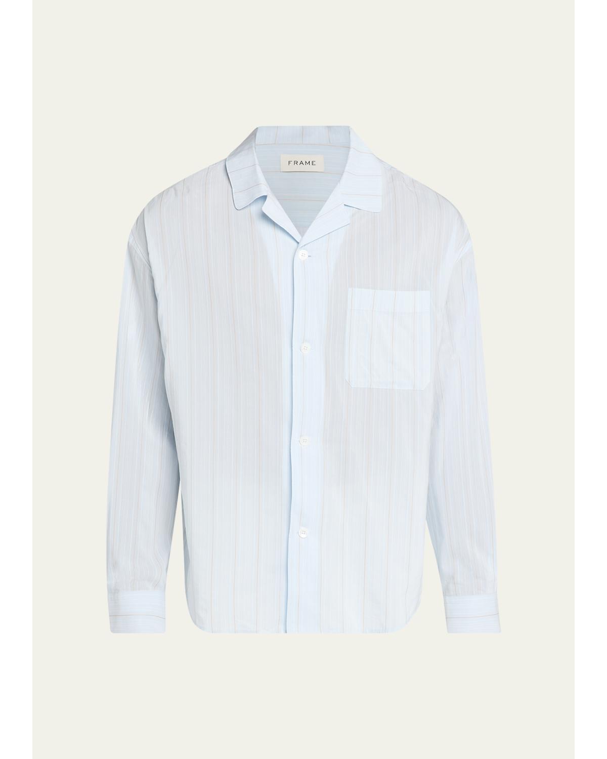 Men'S Pyjama Multi-Stripe Shirt