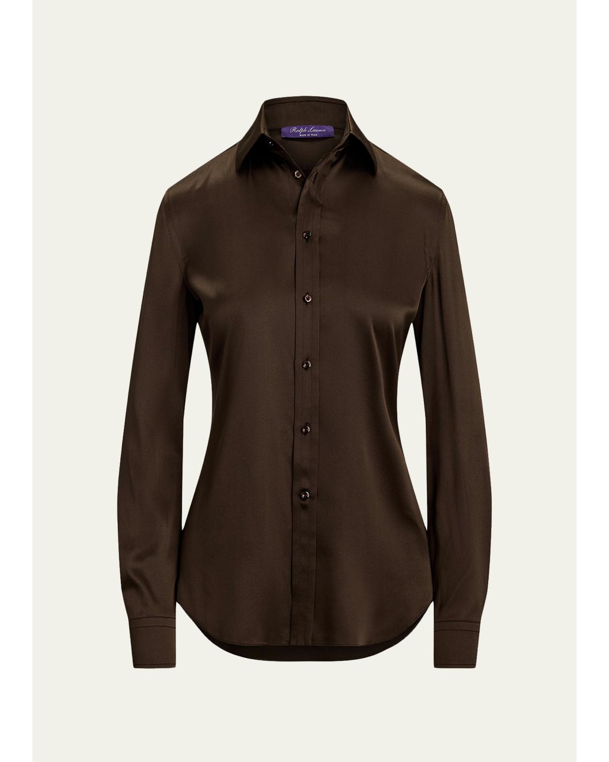 Cameron II Straight Fit Charmeuse Shirt