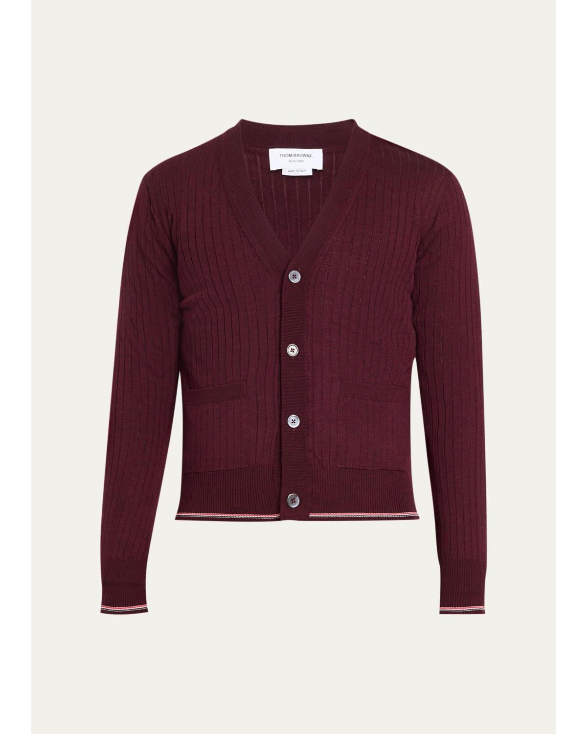 Rwb Striped Merino Cardigan