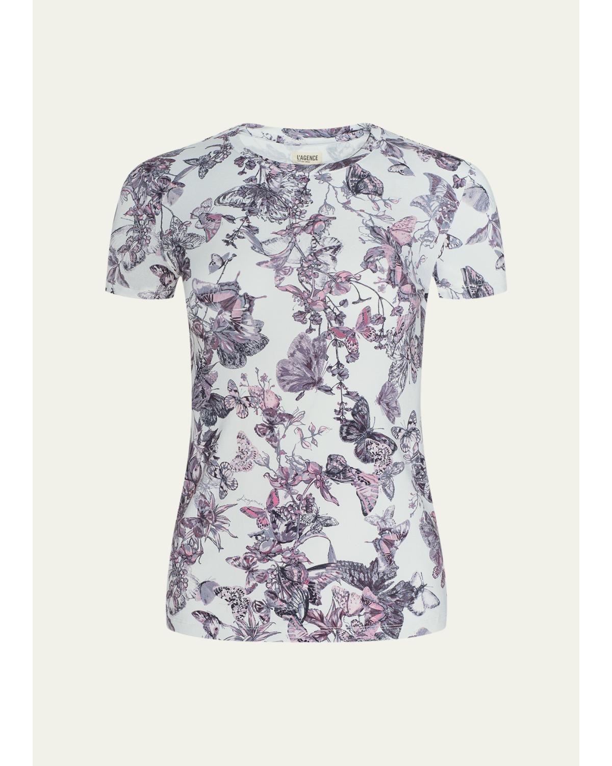 Ressi Short-Sleeve Butterfly Vine Tee