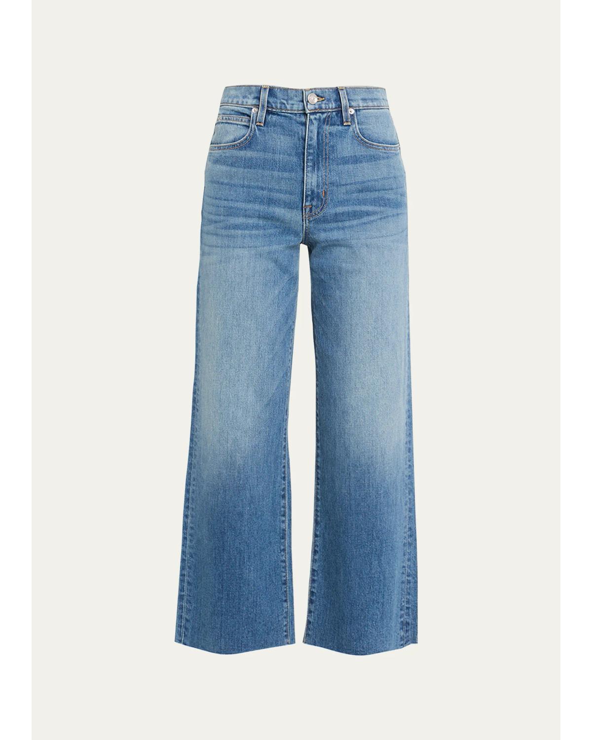 Grace High-Rise Wide-Leg Crop Jeans