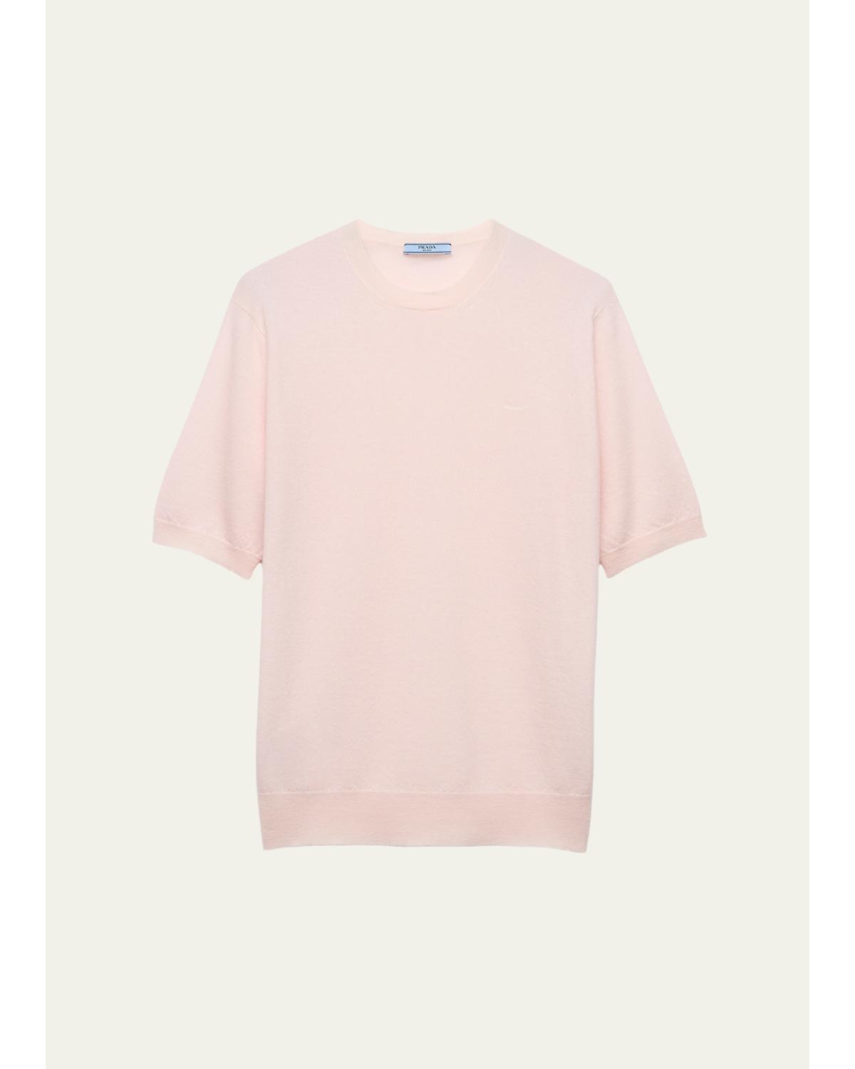 Superfine Cashmere Short-Sleeve T-Shirt