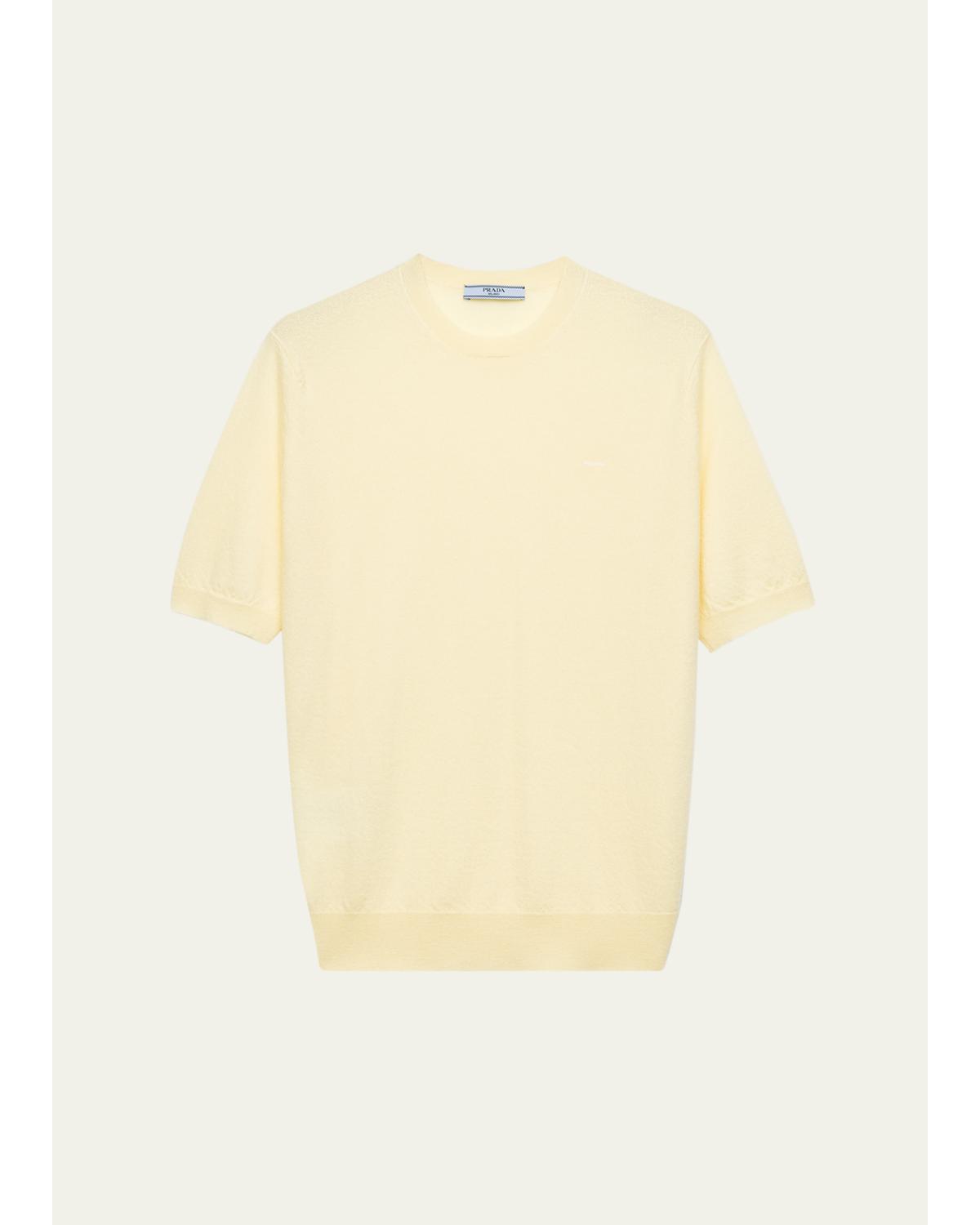 Superfine Cashmere Short-Sleeve T-Shirt