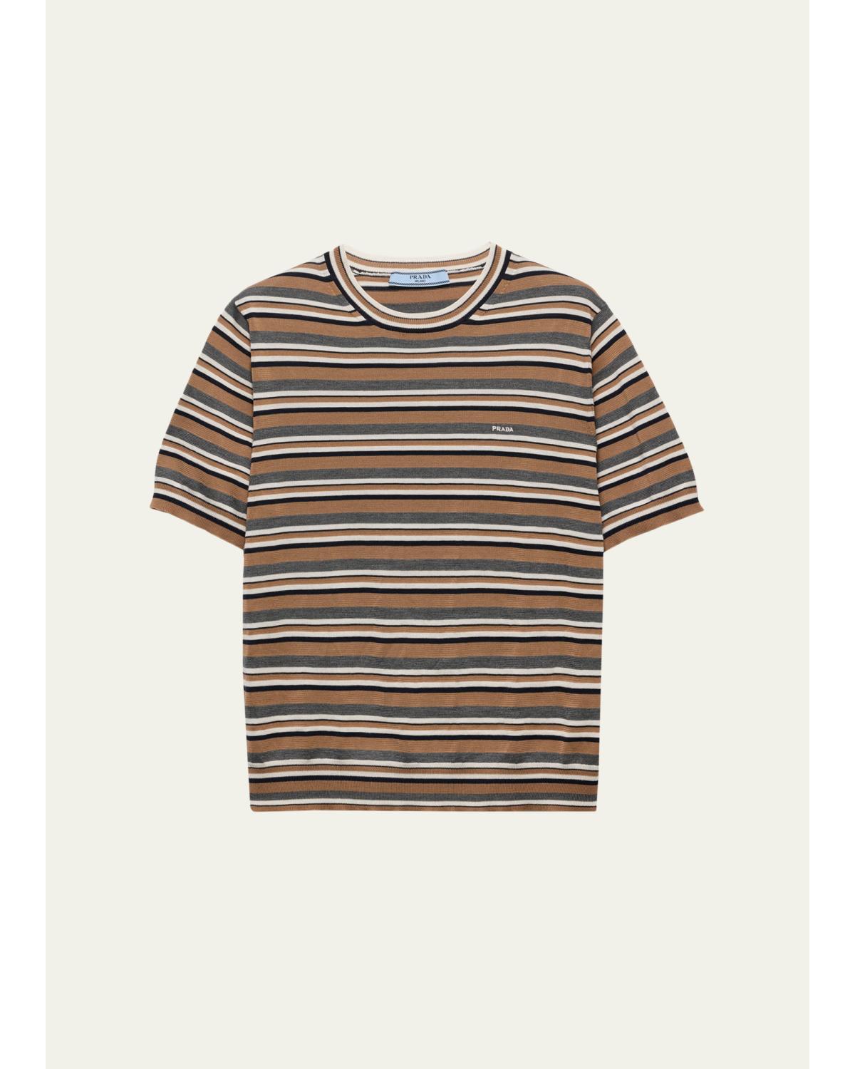 Short-Sleeve Striped Jersey T-Shirt