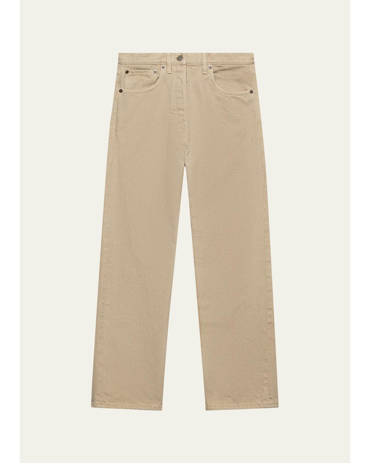 Relaxed Straight-Leg Denim Jeans