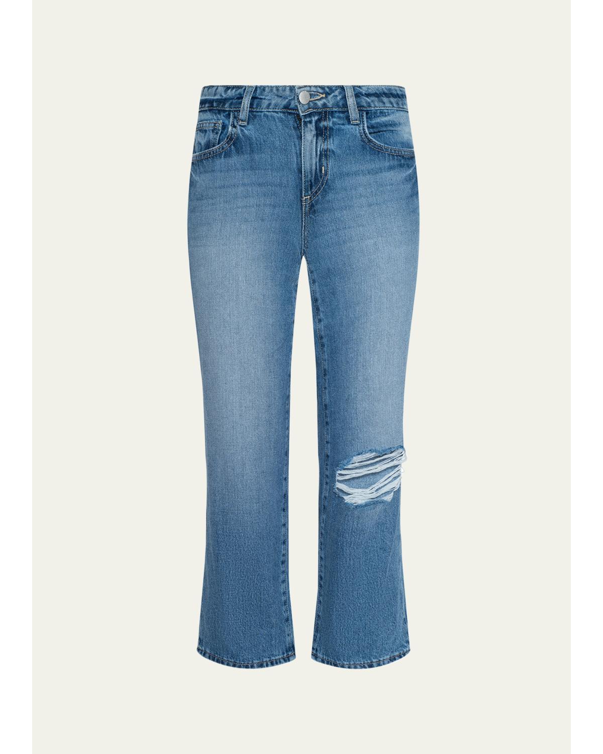 Armida Low-Rise Slouchy-Straight Jeans