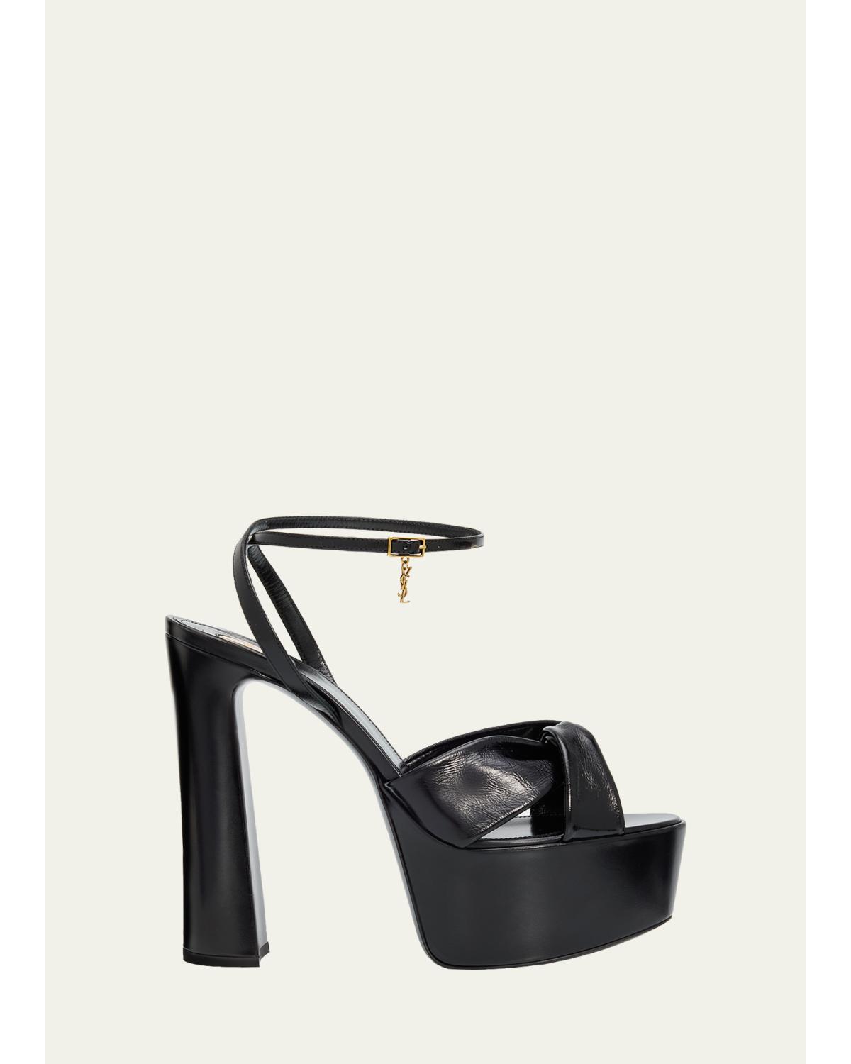 85Mm Bb Splendor Leather Platform Sandals