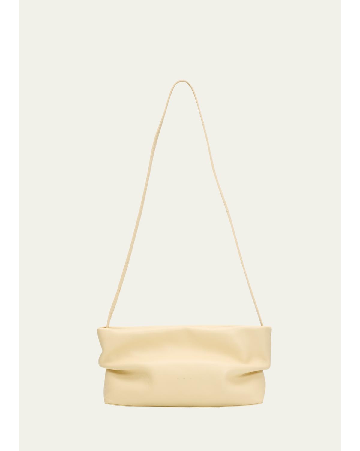 Nina Slouchy Leather Clutch Bag