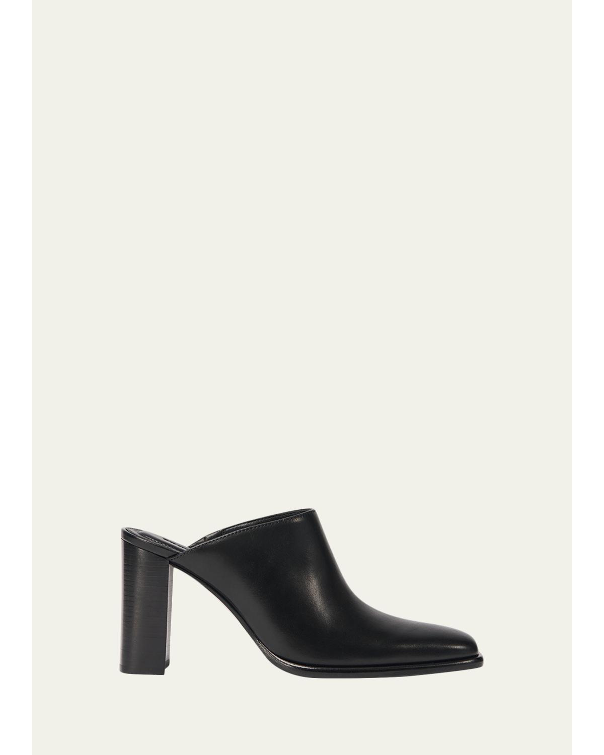 Carolyn 85Mm Leather Block- Heel