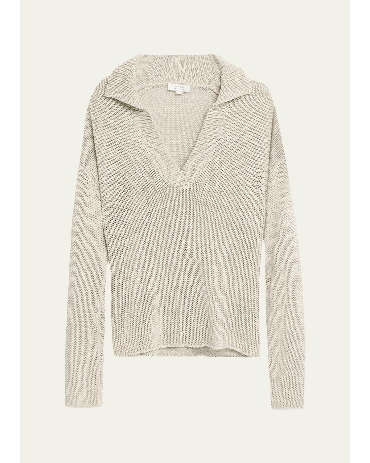 Coated Cotton Sweater