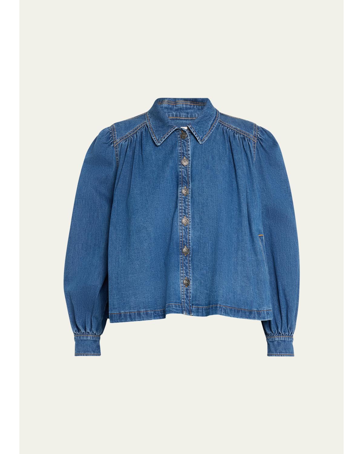 Lyla Denim Swing Jacket