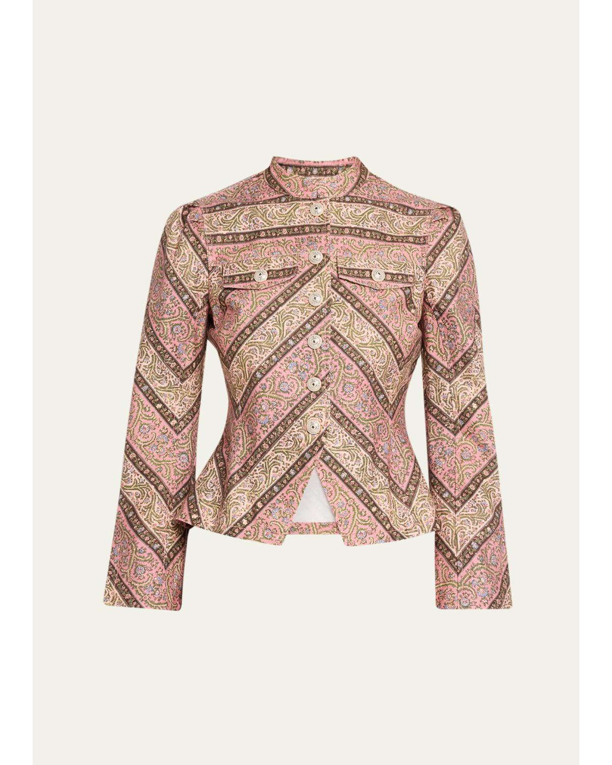 Pepper Paisley Denim Jacket