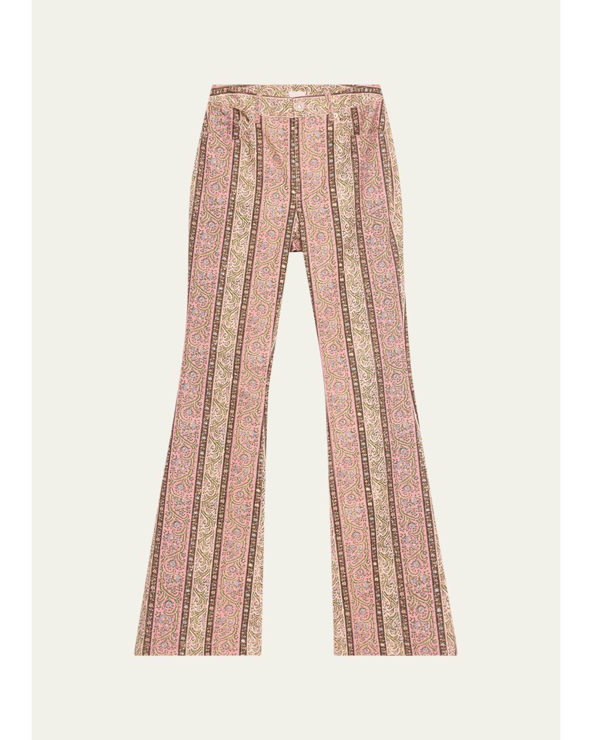 Pepper Paisley Flare Jeans